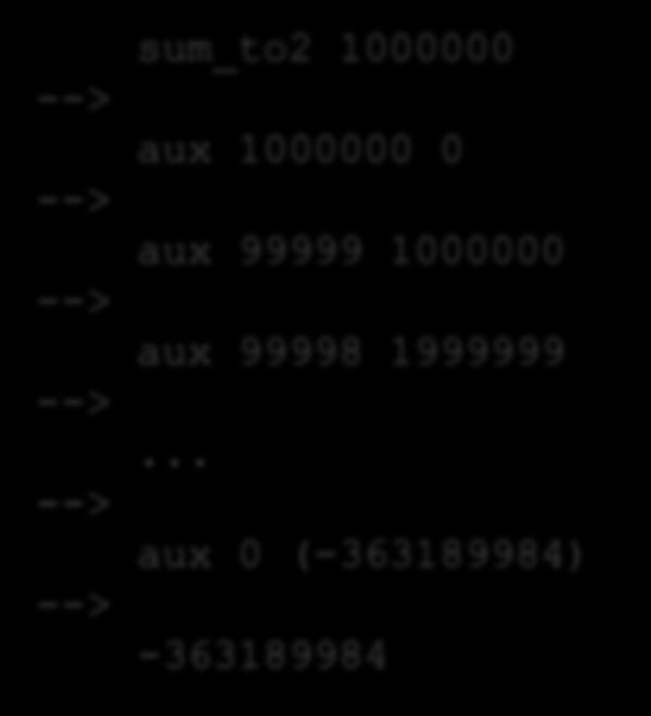 .. aux 0 (-363189984) -363189984 (* sum of 0.