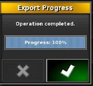Delete all task data after export clears all data from the terminal and the terminal is no longer in task data mode.