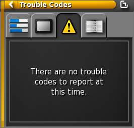 TROUBLE CODES Trouble codes provides a list of errors