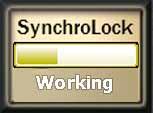 There are four possible states for the SynchroLock button.