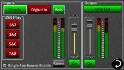 output channels Sum combining both the Left and Right inputs into one Mono stream which is sent to both the Left and Right outputs equally.