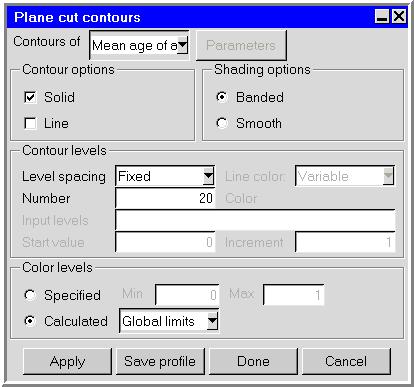 2. Display the mean age of the air in the office. (a) Click New in the Plane cut panel. (b) In the Info tab, enter the name mean-age-air in the Name field.
