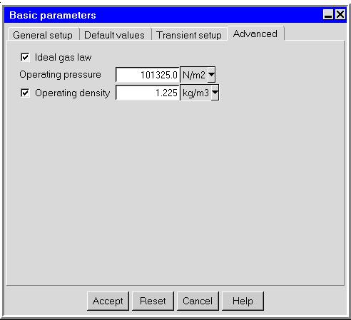 (c) Keep the default settings for all other parameters in the Basic parameters
