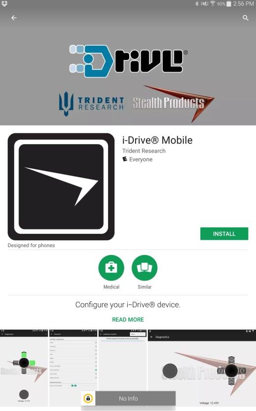 i-drive Mobile App Installation