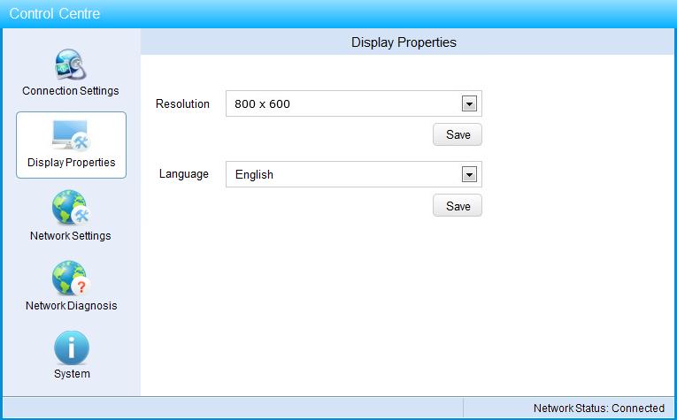 10 Display Properties Click Display Properties menu, enter the display properties window shown as FIG.5- FIG.
