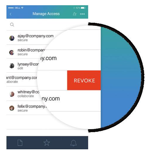 REVOKE FILE ACCESS AT ANYTIME It s happened to everyone: that moment you click send and you realize you sent the wrong file, or sent confidential data to the wrong person.
