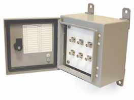 S-CE Connection Enclosure Painted Mild Steel Provides a terminal to take readings from accelerometers via a portable data-collector Multiple outputs via multiple connectors C B B1 A A1 ø10mm