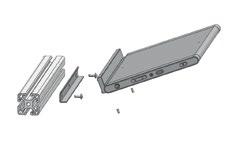 MOUNTING POSSIBILITIES The PL151 system provides mounting options for different applications. Depending on the workstation design, there are different options available for an easy light installation.