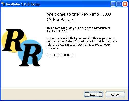 2. Getting started Following the instructions in this section lets you quickly set up and start using RevRatio. 2.