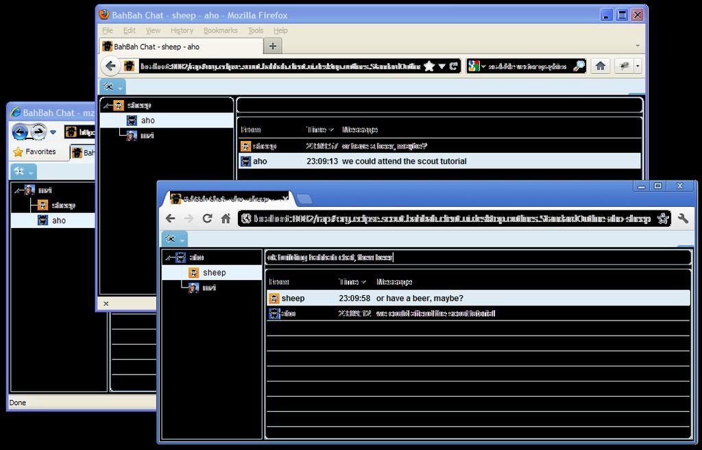BAHBAH TUTORIAL Implement a Multi-Frontend Chat Application based on Eclipse Scout