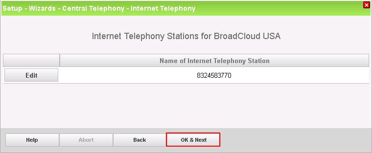The default number is used as outgoing number when no DDI number is assigned to a station. (e.g: 8324583770).