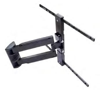 30Kg OPERA-2 TILT AND SWING - SINGLE ARM Full motion wall mount suits to 10-37. ±20 tilt. 180 swivel. Arm extension117-344mm.