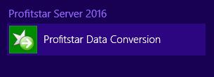 Server has been installed. As shown in Step 8, the conversion program can be opened from Profitstar Server Installer.