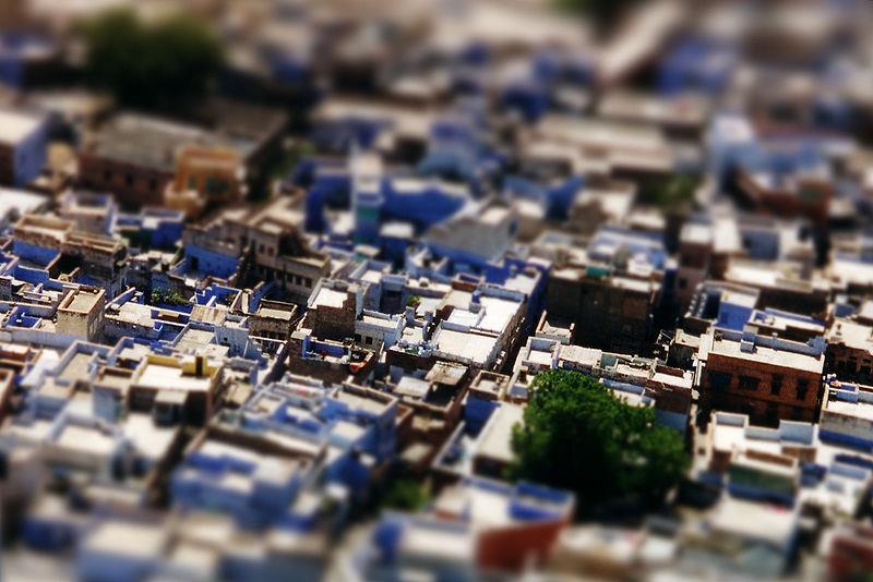 Miniature faking In close-up photo, the depth of field is