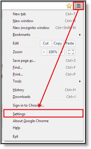 Image 32: Chrome Settings Men The following settings are recommended: Download Settings You should specify where files downloaded using Chrome should