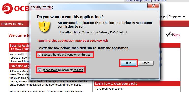 3. You will be prompted to run Java before entering login credentials a.