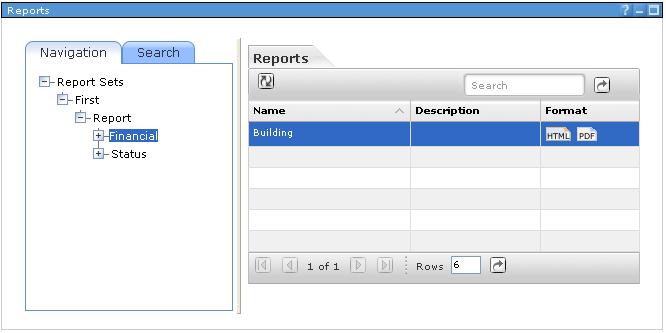 Figure 5 - Report Web UI With Overrides Overriding the names has a slightly different effect when used with report packages using the Report Definition format.
