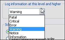 Toolbars and Preferences Font selection from a drop-down on the toolbar. Log level settings for the Event Logs. Warning when not running as an administrator (required for saving settings).