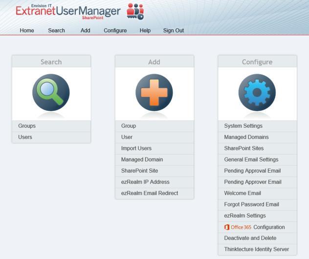 Extranet User Manager Easy delegation of