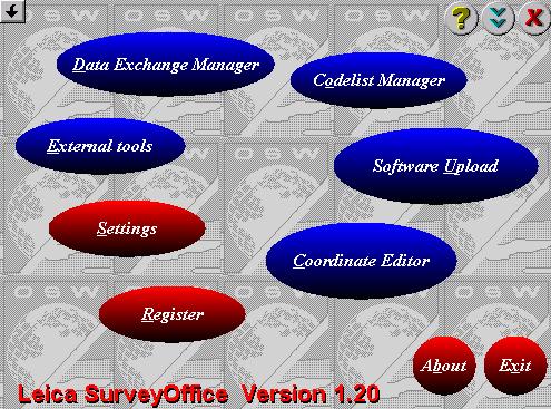 Deinstalling SurveyOffice 1. Select the Programs option from the Windows start menu. 2. In the Leica SurveyOffice program folder, select Uninstall Leica SurveyOffice 3.