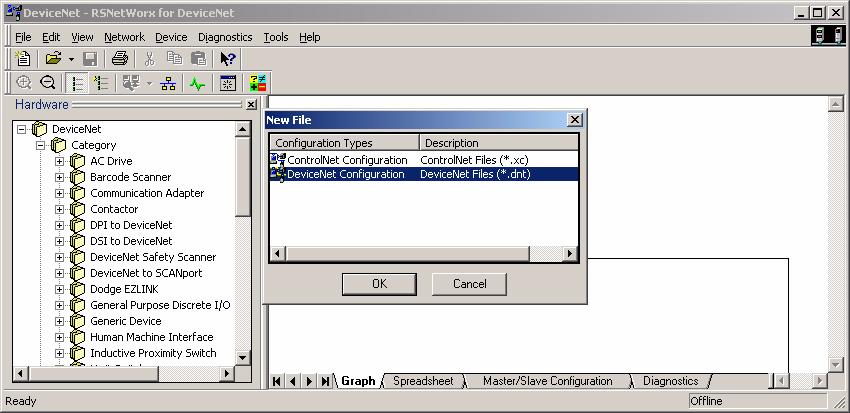 Configure the Terminal as a Slave Device 31 Configure RSNetWorx for DeviceNet Software This section shows how to create a DeviceNet configuration using RSNetWorx for DeviceNet software.