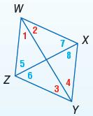 Conditions for Rhombi and Squares 5. Determine whether parallelogram JKLM with vertices,( 7, 2), 4(0, 4), :(9, 2), and ;(2, 4) is a rhombus, a rectangle, or a square. List all that apply.
