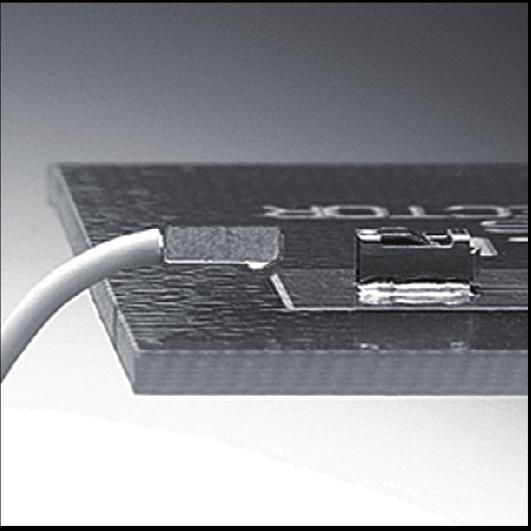 product features Cost effective solution: one piece connector only High density (example: only 22.2 mm 2 on board (5.7 x 3.9) for the 3 mm) World lightest connector: (example 0.