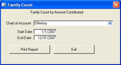 Click Contribution Reports Menu > Contributions By Dollar Range. 2.