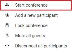 Normally, Guests can join a conference only after first Host has joined. However, this does not apply if the Host joins as control-only.