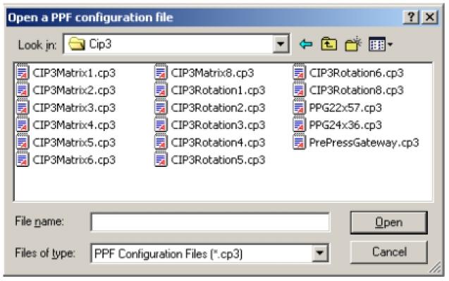 5. To create a new PPF configuration file click on the New button.