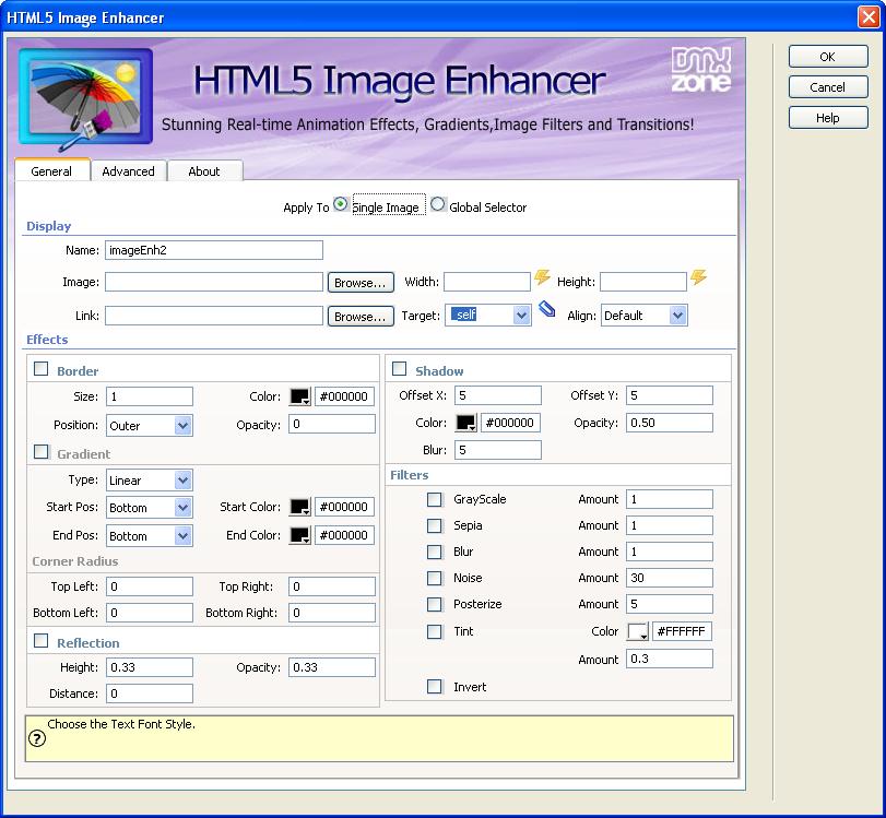 Great Dreamweaver Integration - Interactive dialog in Dreamweaver with all the