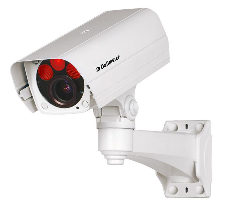 The is a weather-proof 2-megapixel HD network camera with automatic Day/Night switching and integrated infrared illumination. The camera provides real-time Full HD video (1080p/30) using the H.