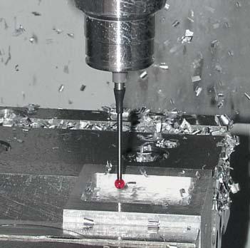 Probing The workpiece geometry or position is ascertained by the TS workpiece touch probe through mechanical probing.