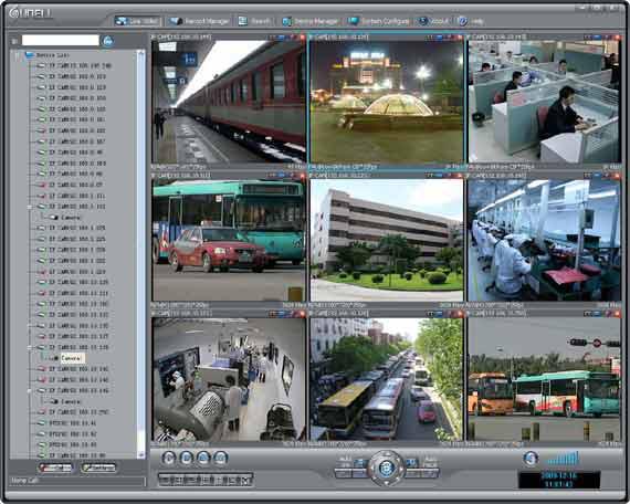 The utility automatically searches the cameras in the Ethernet network and allows for quick implementation of