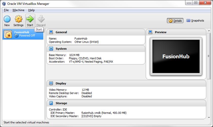 FusionHub Installation Guide Installation Guide Installation VMware on ESXi VMware Server ESXi Server 8. Select the FusionHub VM.