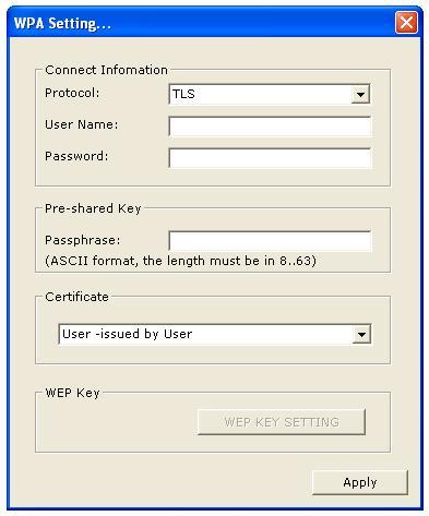 Step 5: All available certificates for TLS or PEAP will be displayed in the Certificate drop-down list.