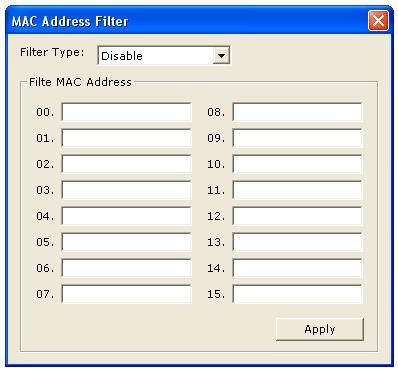 Default Key ID Key Format Key Value Apply Select which of the four Key Values you want to use. Select either Hexadecimal (0-9, A-F) or ASCII (any number or letter). Enter the applicable key values.