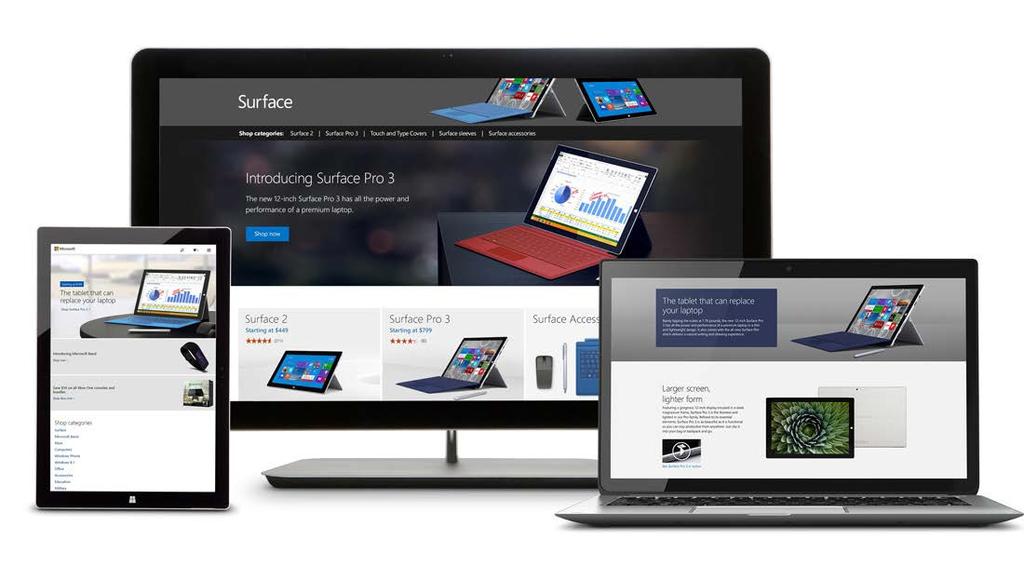 I was tasked with implementing a new enhanced category page template for Surface to coincide with the launch of the Surface Pro 3 tablet.