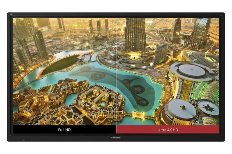 4K Resolution with Eye-Care Technology 4K, Flicker-Free, Blue Light Filter With four-times the resolution of Full HD, ViewBoard s Ultra HD 3840 x 2160 display delivers breathtaking