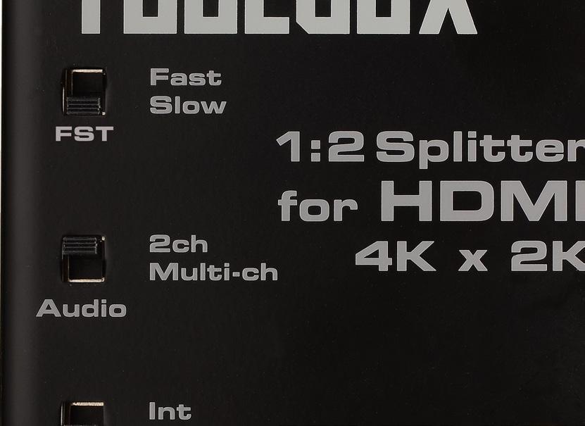 Operating the 1:2 Splitter for HDMI 4K x 2K Setting the Switching Mode Using Slow Mode When set to slow switching mode, the 1:2 Splitter for HDMI 4K x 2K will follow the standard authentication