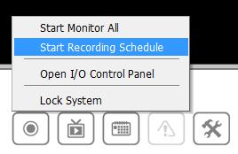 Step 4: By default, when inserting a camera to the system, the recording schedule is automatically set to be 24 hours a day, always record.
