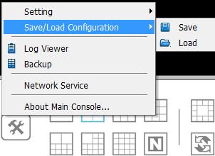 5.7 Save/ Load Configuration The Save/ Load Configuration function allows system users to save any specific setting as a CFG (config) file. You may save up several different CFG files at any time.
