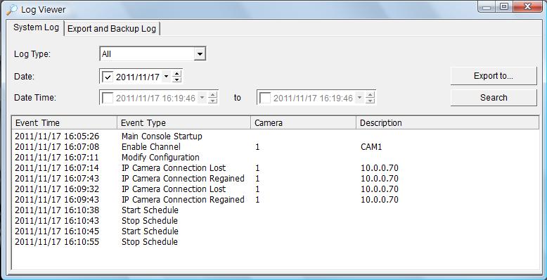 5.8 Log Viewer 5.8.1. Log Viewer System Log Step 1 Step 2 Step 3 System Log: View the history and export reports of unusual events detected by the Smart Guard System.