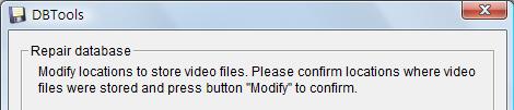 Example of modify database: In certain cases where video data needs to be transferred from one PC to another PC, user will need to perform the following: 1.