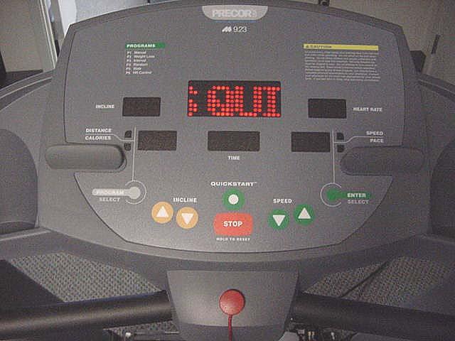 Procedure 2.2 - Accessing the Odometer and Hour Meter 1. Within two seconds of power up, press the STOP, INCLINE, SPEED keys, sequentially. 2. MILE will appear in the main display window and the treadmill s accumulated mileage will be displayed in the time window in the format XXXXXX.