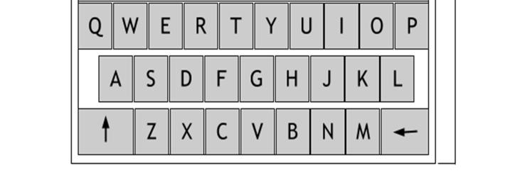 1: Software keyboard with thumbnail search results display This disclosure enables users of a device with a software keyboard to perform a search (e.g., an Internet search) from within the keyboard.