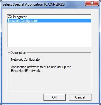 1 Right-click CJ2M-EIP21 on the PLC IO Table Window, and select Start Special