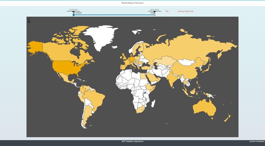 Demo HANA and Geo Spatial Data 2014 SAP AG or