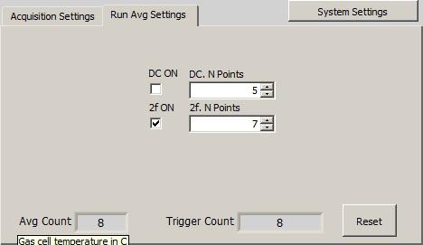 Trigger Count counts every trigger input continuously as long as the program is running. Click Reset to reset this to 1 and continue counting from that point. 3.2.