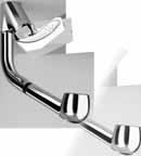 Single-lever high spout kitchen sink mixer with pull out shower head Latiguillos mm 3/8